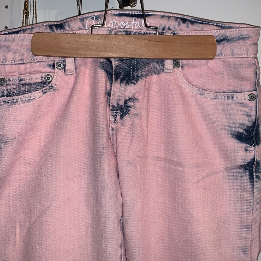 Bayla Skinny Aeropostale Pink Denim Jeans